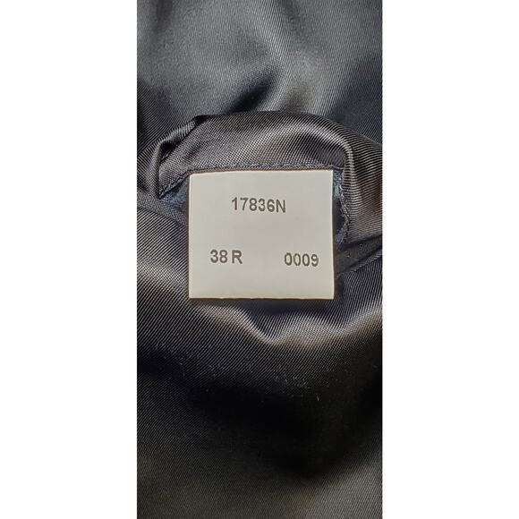 J Crew Mens 38R Blazer Sport Coat Black Half Lined Fabric Wool Made In Mexico Cl - Picture 8 of 10